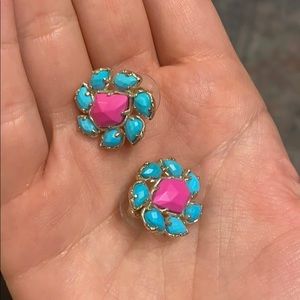Pink and blue custom Kendra Scott Earring